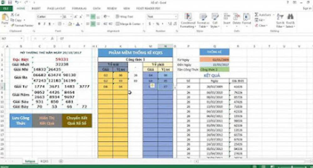 Hướng dẫn tạo bảng thống kê lô đề bằng Excel miễn phí