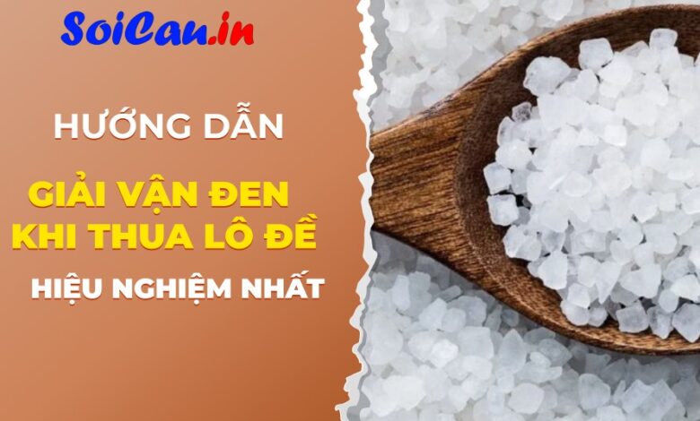 cách giải vận đen khi thua lô đề